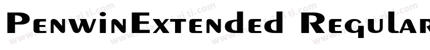 PenwinExtended Regular字体转换